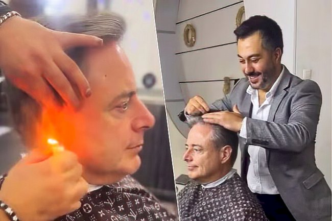 Başbakan Bart De Wever'in Türk berberi sosyal medyada fenomen oldu