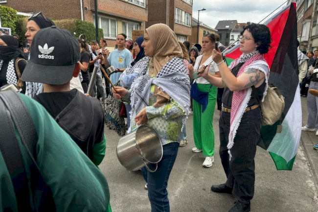Brüksel’de 300 kişilik ‘Tencere-Tava’ Eylemi: “Gazze’deki açlığa karşı sessiz kalmayacağız”