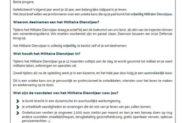 17 Yaşındaki Belçikalılara askerlik daveti: 2.000 Euro maaş ve ek haklarla “Gönüllü Hizmet Yılı”
