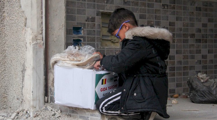 İHH Belçika’dan Yermuk kampına kış yardımı 1.500 kişiye gıda kolisi