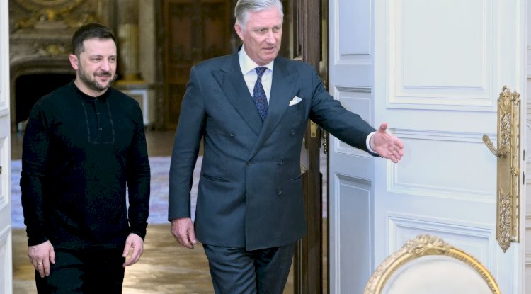 Kral Filip, Zelenski'yi Kraliyet Sarayı'nda ağırladı: "Onurluluğunuzdan derinden etkileniyoruz"