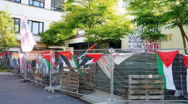 UGent’te Filistin eylemi: “Geri döndük, boykot olana kadar durmayacağız”