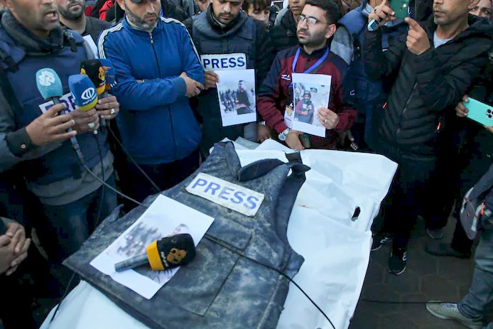 2024’te 122 Gazeteci öldü, Filistin çatışmalarında en fazla can kaybı