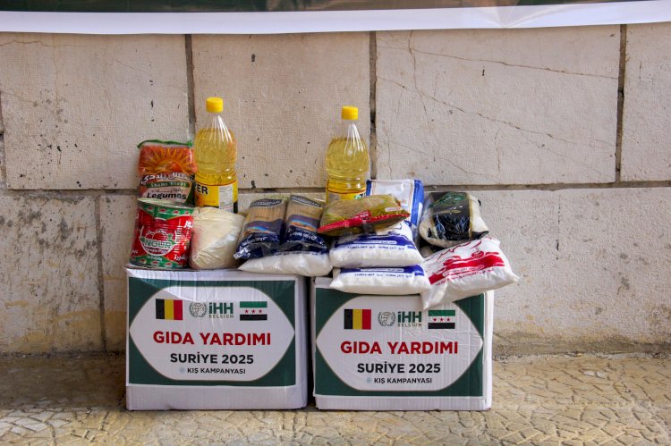 İHH Belçika’dan Yermuk kampına kış yardımı 1.500 kişiye gıda kolisi