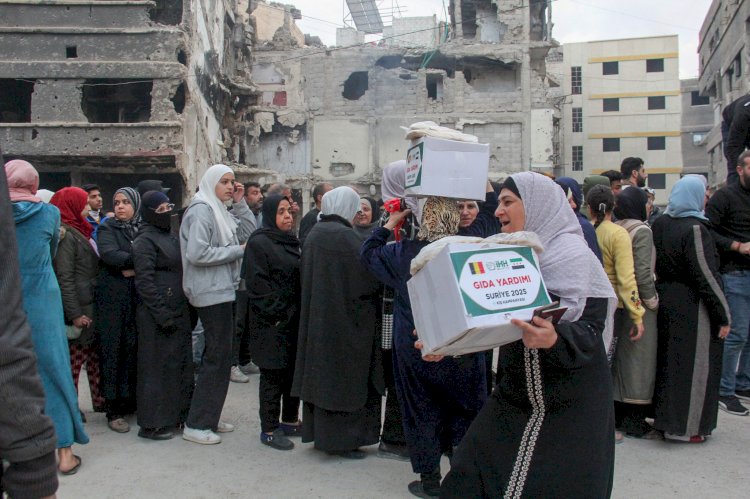 İHH Belçika’dan Yermuk kampına kış yardımı 1.500 kişiye gıda kolisi