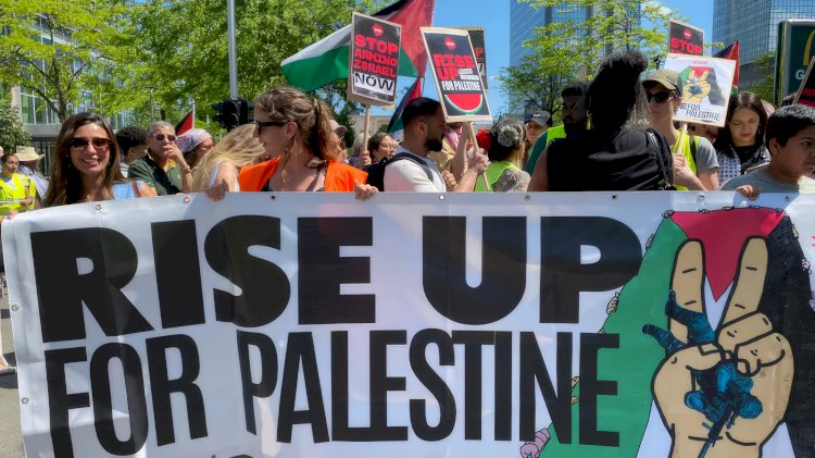 20.000 Kişi Brüksel'de Filistin için yürüdü: “Soykırıma sessiz kalmayın”