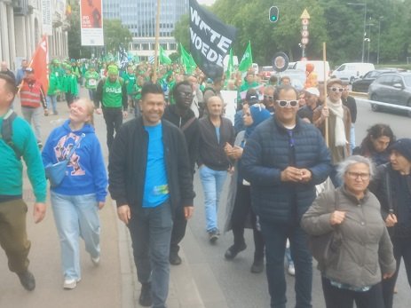 Brüksel’de Sendikalardan Protesto