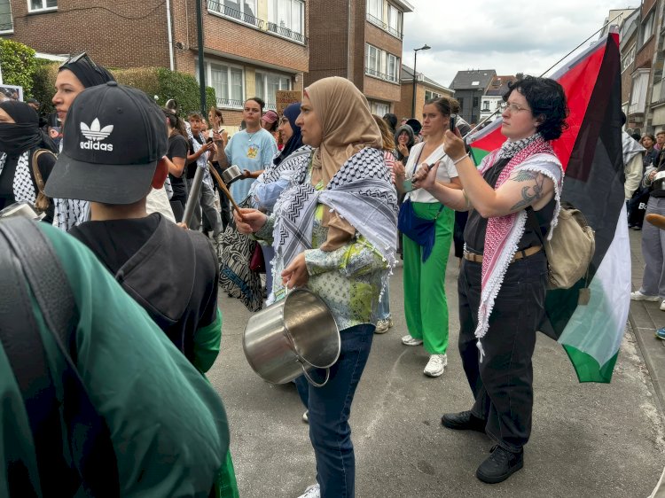 Brüksel’de 300 kişilik ‘Tencere-Tava’ Eylemi: “Gazze’deki açlığa karşı sessiz kalmayacağız”