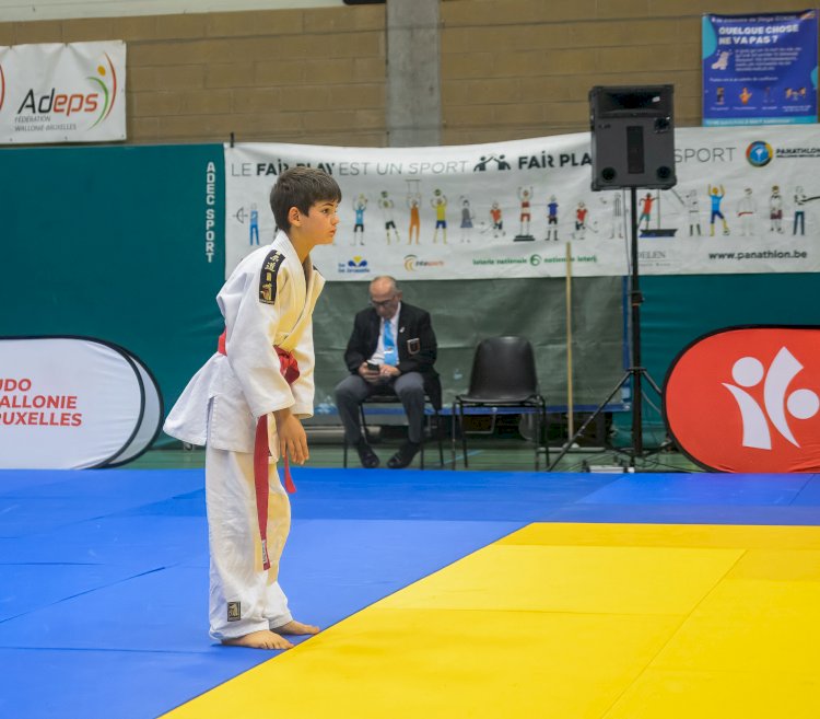 Minik judocu Abdülhakim Yağar, Belçika’daki turnuvada gümüş madalya kazandı