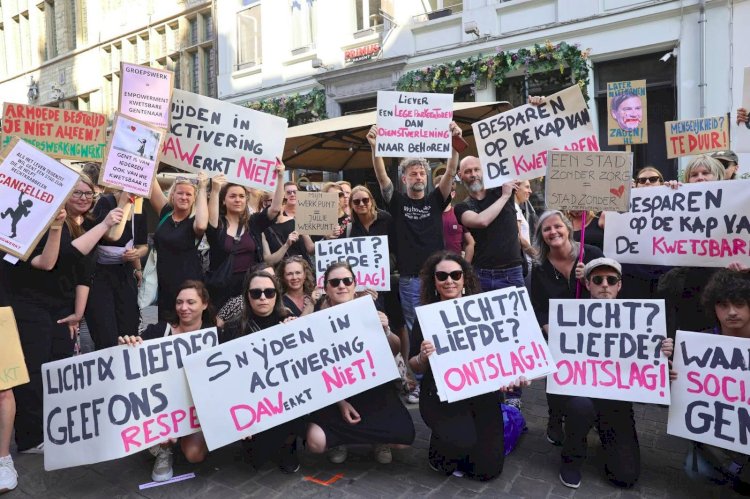 Gent’te asosyal kesintilere tepki büyüyor “Başımız önde gitmiyoruz, mücadele devam edecek”