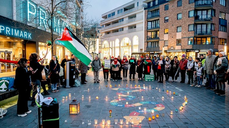 Hasselt’te Filistin’e Destek Eylemi 25. Haftasında